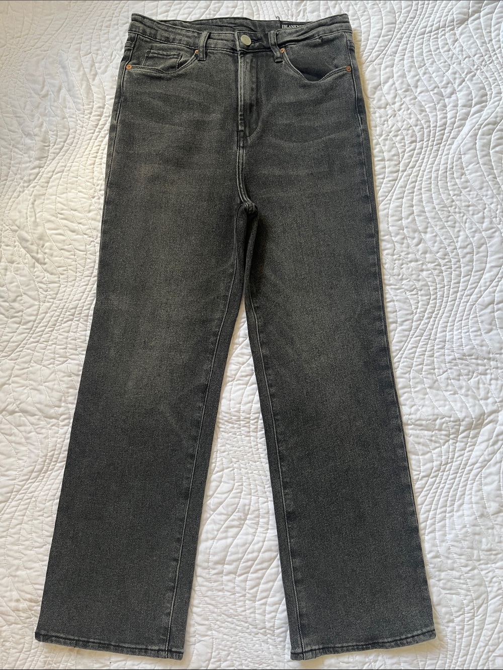 High rise straight leg jeans